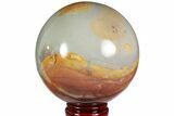 Polished Polychrome Jasper Sphere - Madagascar #118591-1